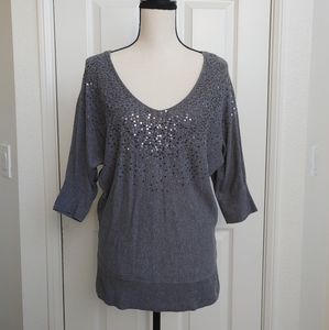 ❄2 for $10❄ Sequin Dolman Tunic Sweater